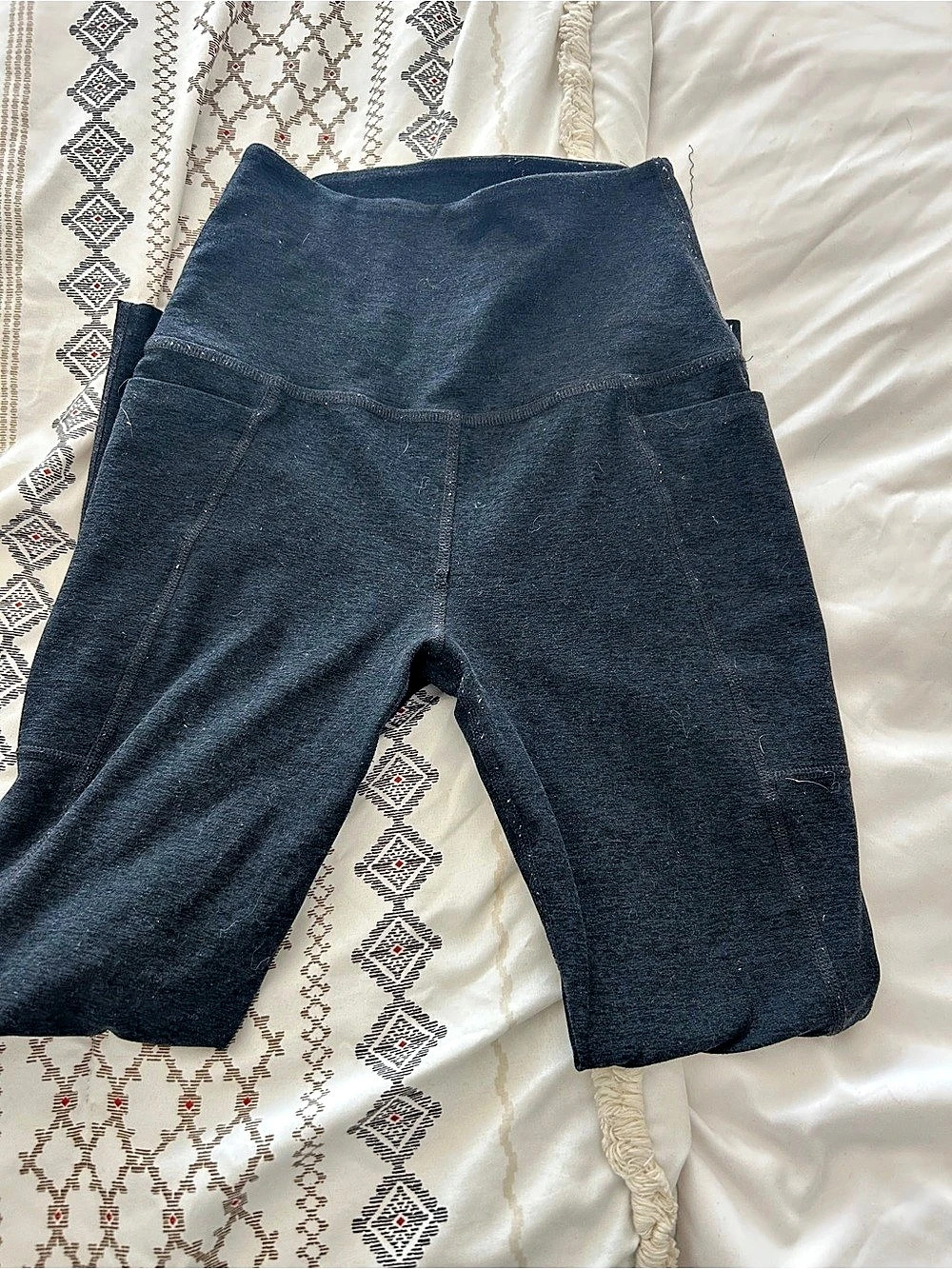 Beyond Yoga Spacedye Pocket High Waisted Midi Legging Black Leggings